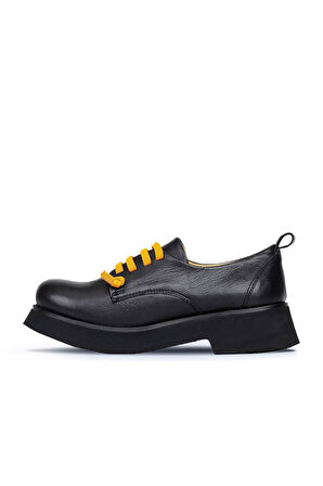 Bueno Shoes Sarı Deri Kadın Klasik Ayakkabı 01wr8804