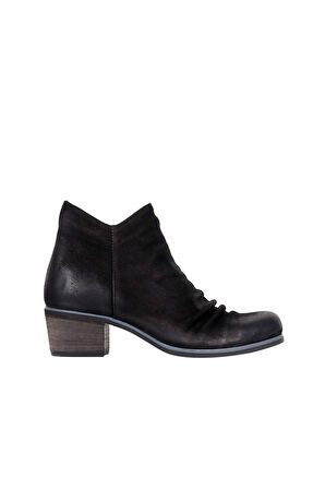 Bueno Shoes Siyah Nubuk Kadın Topuklu Bot 01wp5610