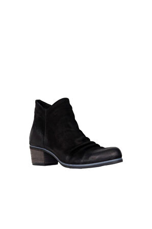 Bueno Shoes Siyah Nubuk Kadın Topuklu Bot 01wp5610