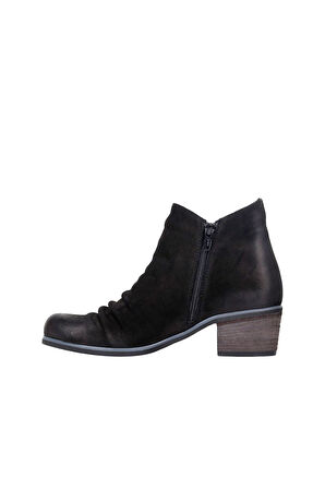 Bueno Shoes Siyah Nubuk Kadın Topuklu Bot 01wp5610