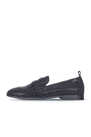 Bueno Shoes Siyah Lzd Deri Kadın Az Topuklu Ayakkabı 01wp5800