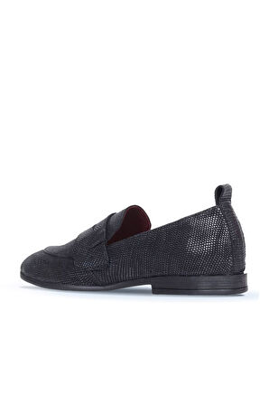Bueno Shoes Siyah Lzd Deri Kadın Az Topuklu Ayakkabı 01wp5800