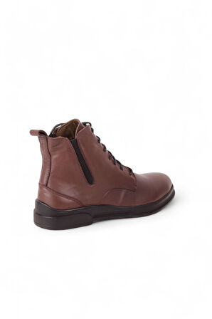 Bueno Shoes Kahverengi Deri Kadın Düz Bot 01wp6300
