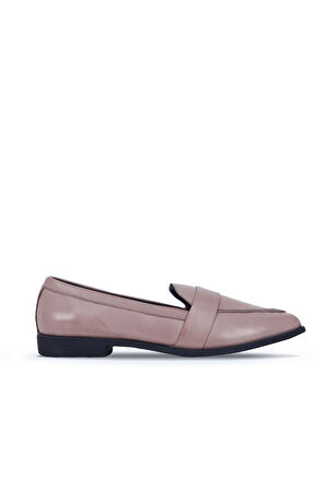 Bueno Shoes Gri Deri Kadın Loafer 01wr0202