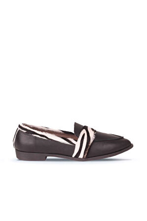 Bueno Shoes Zebra Deri Kadın Loafer 01wr0202