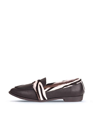 Bueno Shoes Zebra Deri Kadın Loafer 01wr0202