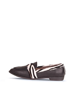 Bueno Shoes Zebra Deri Kadın Loafer 01wr0202