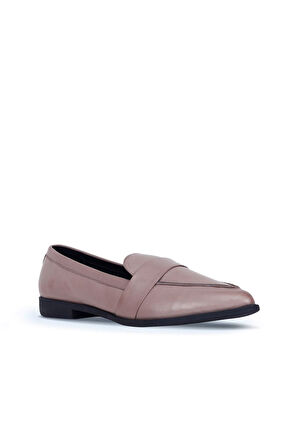 Bueno Shoes Gri Deri Kadın Loafer 01wr0202