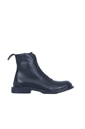Bueno Shoes Siyah Deri Kadın Düz Bot 01wr0900
