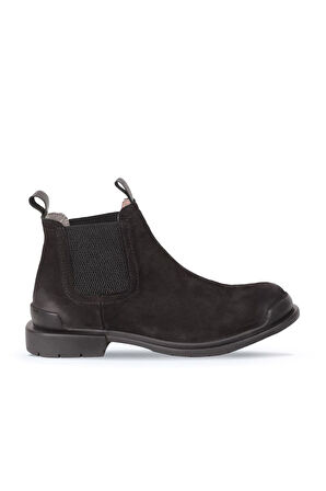Bueno Shoes Siyah Nubuk Kadın Düz Bot 01wr0901