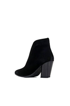 Bueno Shoes Siyah Metis Süet Kadın Topuklu Bot 01wr1404
