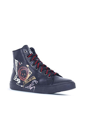 Bueno Shoes Siyah B53c01 Kadın Baskılı Spor Bot 01wr1806