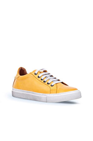 Bueno Shoes Sarı Deri Kadın Düz Ayakkabı 01wr1813