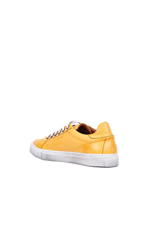 Bueno Shoes Sarı Deri Kadın Düz Ayakkabı 01wr1813