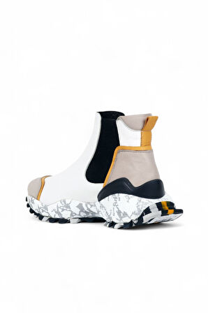 Bueno Shoes Kurşun Deri Kadın Spor Bot 01wr2110