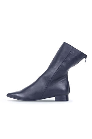 Bueno Shoes Siyah Deri Kadın Topuklu Bot 01wr3011