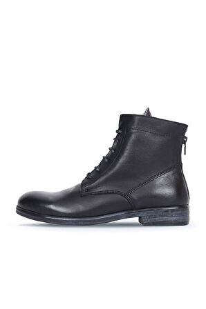 Bueno Shoes Siyah Deri Kadın Düz Bot 01wr4600