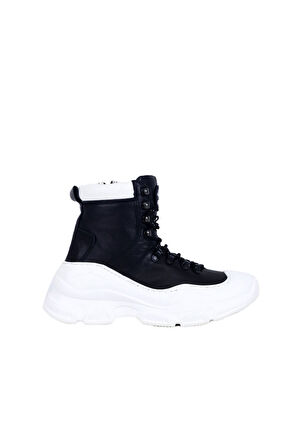 Bueno Shoes Beyaz Deri Kadın Spor Bot 01wr7501