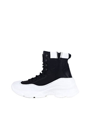 Bueno Shoes Beyaz Deri Kadın Spor Bot 01wr7501