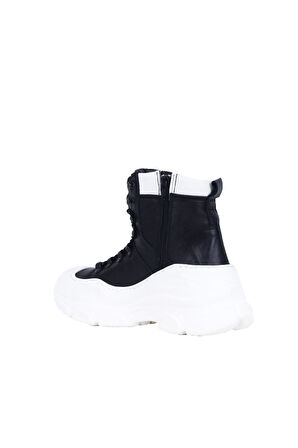 Bueno Shoes Beyaz Deri Kadın Spor Bot 01wr7501
