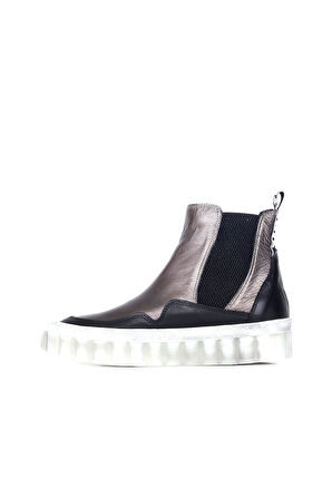 Bueno Shoes Gri Deri Kadın Spor Bot 01wr8601