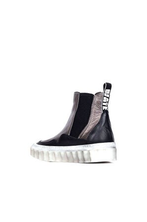 Bueno Shoes Gri Deri Kadın Spor Bot 01wr8601