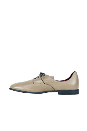 Bueno Shoes Yeşil Deri Kadın Az Topuklu Ayakkabı 01wr8700
