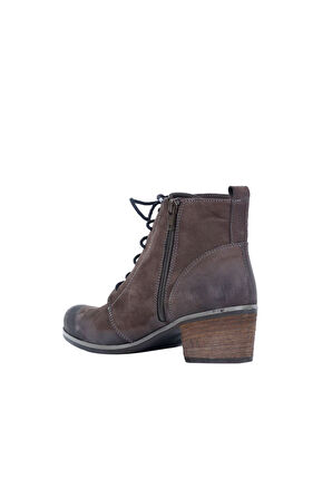 Bueno Shoes Kahverengi Nubuk Kadın Topuklu Bot 01wp5608