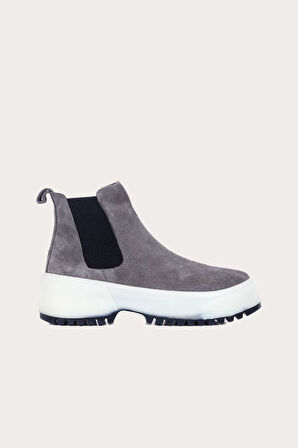 Bueno Shoes Gri Koyu Süet Kadın Spor Bot 01wr4701