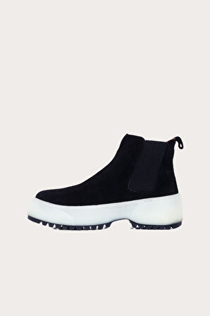 Bueno Shoes Siyah Süet Kadın Spor Bot 01wr4701