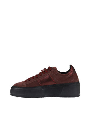 Bueno Shoes Bordo Süet Kadın Dolgu Topuklu Ayakkabı 01wr3504