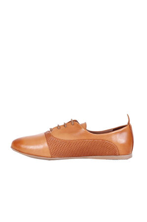 Bueno Shoes Taba Deri Kadın Babet 01wl1247