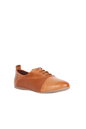 Bueno Shoes Taba Deri Kadın Babet 01wl1247