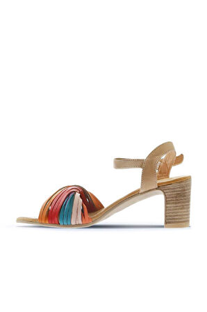 Bueno Shoes Multi M10 Deri Kadın Topuklu Sandalet 01wn1520