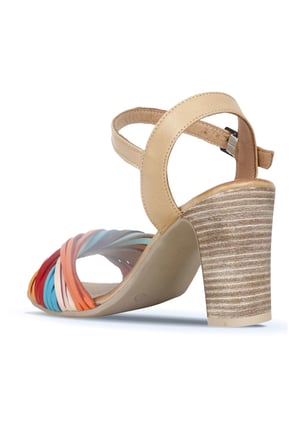 Bueno Shoes Multi M10 Deri Kadın Topuklu Sandalet 01wn4302