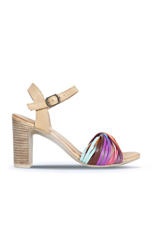 Bueno Shoes Multi M10 Deri Kadın Topuklu Sandalet 01wn4302