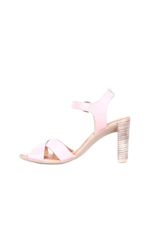 Bueno Shoes Pudra Deri Kadın Topuklu Sandalet 01wq4202