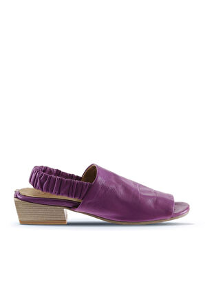 Bueno Shoes Lila Deri Kadın Topuklu Sandalet 01ws7503