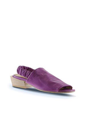 Bueno Shoes Lila Deri Kadın Topuklu Sandalet 01ws7503