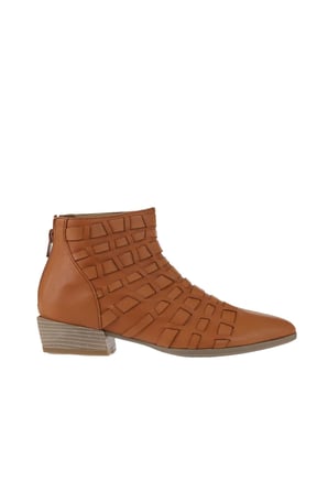 Bueno Shoes Taba Deri Kadın Düz Bot 01wq2604