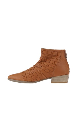 Bueno Shoes Taba Deri Kadın Düz Bot 01wq2604