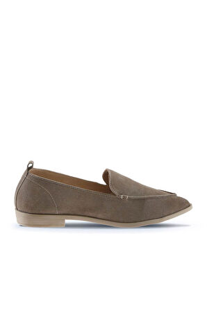 Bueno Shoes Vizon Açık Süet Kadın Düz Babet 01wn0128