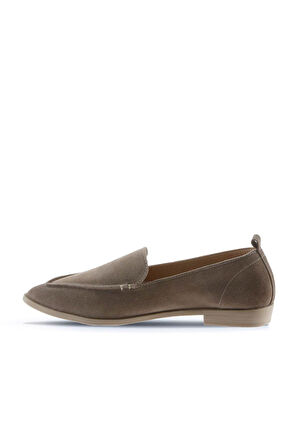 Bueno Shoes Vizon Açık Süet Kadın Düz Babet 01wn0128