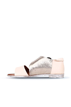 Bueno Shoes Pudra Vizon Deri Kadın Sandalet 01wn5034