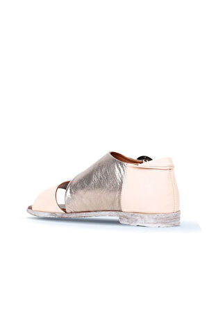 Bueno Shoes Pudra Vizon Deri Kadın Sandalet 01wn5034