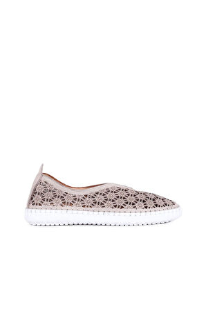 Bueno Shoes Gri Deri Kadın Günlük Ayakkabı 01wn9605