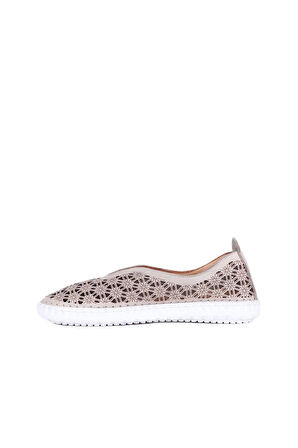 Bueno Shoes Gri Deri Kadın Günlük Ayakkabı 01wn9605