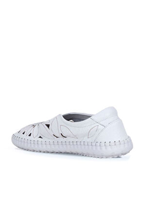 Bueno Shoes Beyaz Flotter Deri Kadın Günlük Ayakkabı 01wq0402