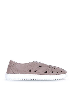 Bueno Shoes Gri Deri Kadın Günlük Ayakkabı 01wq0402