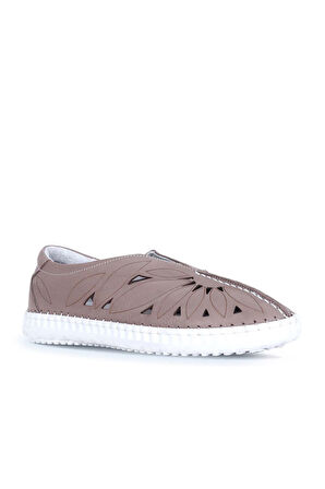 Bueno Shoes Gri Deri Kadın Günlük Ayakkabı 01wq0402